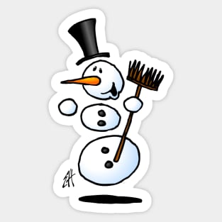 Dancing snowman Sticker